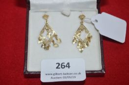 9k Gold Earrings ~3g