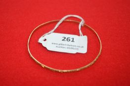 Gold Bangle Stamped 10k ~5.8g