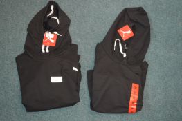 *Two Puma Black Hooded Tops Size: M