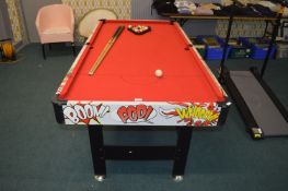 Hy-Pro Pool Table with Balls and Cues