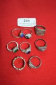Eight Silver Rings