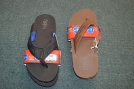 *Two Pairs of Flojos Gent's Flip-Flops Size: 8
