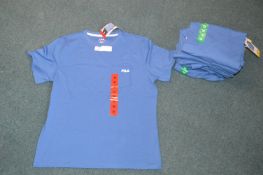 *Nine Assorted Fila Ladies Blue T-Shirts