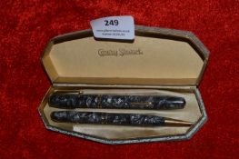 Vintage Conway Stewart Fountain Pen and Pencil Set