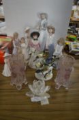 Porcelain Figurines Including Lladro Nao