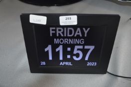 Digital Calendar Day Clock