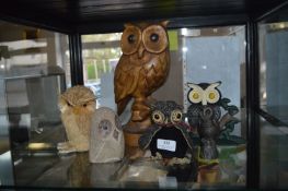 Six Owl Ornaments