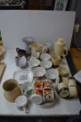 Meakin and Iden Retro Pottery Part Tea Sets, etc.