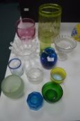 Glass Vases, Bowls, etc.