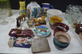 Ornaments, Planters, Diecast Ferrari, etc.