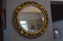Gilt Framed Beveled Edge Mirror