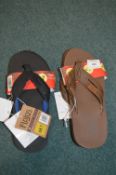 *Two Pairs of Flojos Gent's Flip-Flops Size: 7