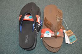 *Two Pairs of Flojos Gent's Flip-Flops Size: 11
