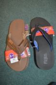 *Two Pairs of Flojos Gent's Flip-Flops Size: 9