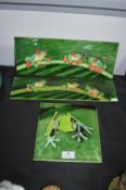 Three Tree Frog Ceramic Tiles
