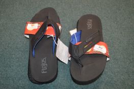 *Two Pairs of Flojos Gent's Flip-Flops Size: 7