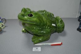 Large Pottery Toad