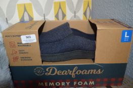 *Dearfoams Gent's Memory Foam Slippers Size: L