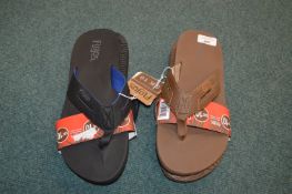 *Two Pairs of Flojos Gent's Flip-Flops Size: 10