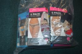 *Six Assorted Packs of Ladies Briefs