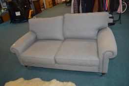 Grey Upholstered Two Seat Sofa