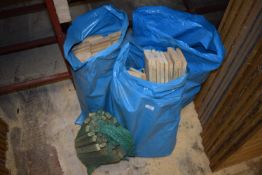 *Three Bags of Assorted Wood Offcuts and Caps