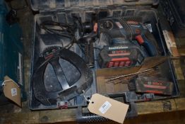 *Bosch Professional GBH Hammer Drill with Charger and Two Batteries