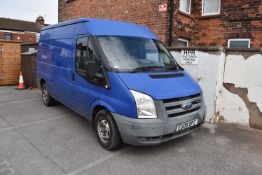 *Ford Transit Van Semi-High Roof 110 T300 Reg: EU08 BPZ, Mileage: 109123, Five Speed Manual,