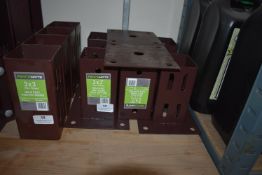 *Six 3x3 Hold Fast Bolt Down Post Supports