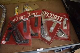*Four Assorted Securit Suffolk Latches, plus Wire Hasp & Staple Locks