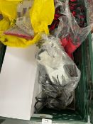 *Three Boxes of Safety Glasses, Gloves, Strings, Rigger Gloves, etc. (tray not included)