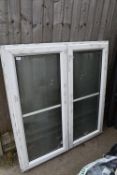 *PVC Window Frame 119cm wide x 126cm tall