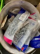 *Bucket of Various Staple Nails