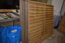 *Ten Horizontal Fence Panels 6ft wide x 5ft tall