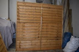 *Five Horizontal Fence Panels 6ft x 6ft