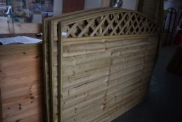 *Five Shaped Horizontal Featheredge Fence Panels 6ft x 5ft