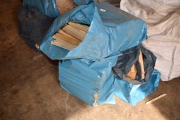 *Five Bags of Assorted Wood Offcuts, and Trellis Sections