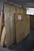 *Fence Panels 6ft wide x (one 5’4”, one 6ft)