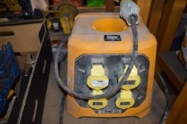 Defender 110v Four Way Splitter Box