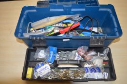 Toolbox with Heavy Duty Crimp Tool, and Associated