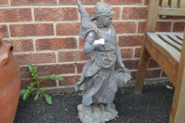 Spelter Garden Figure ~2ft tall (requires attenti