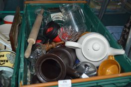 Kitchenware, Teapots, Glass Jugs, etc.