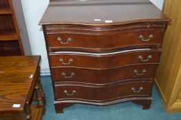 Serpentine Front Four Drawer Chest