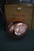 iLite Copper Effect Pendant Lamp 22cm diameter