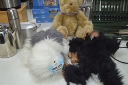 Teddy Bear, and Two Glove Puppets