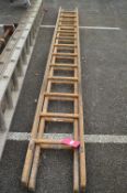 Wooden Ladders 12ft closed length