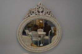 Shabby Chic Oval Mirror