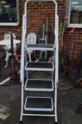 Four Tread Folding Steps with Handrail