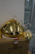 iLite Gold Effect Pendant Lamp 30cm diameter