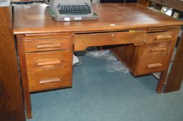 Vintage Oak Office Desk